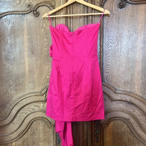 French Connection Florida Summer Strapless Pink Dress - Picture 10 of 13